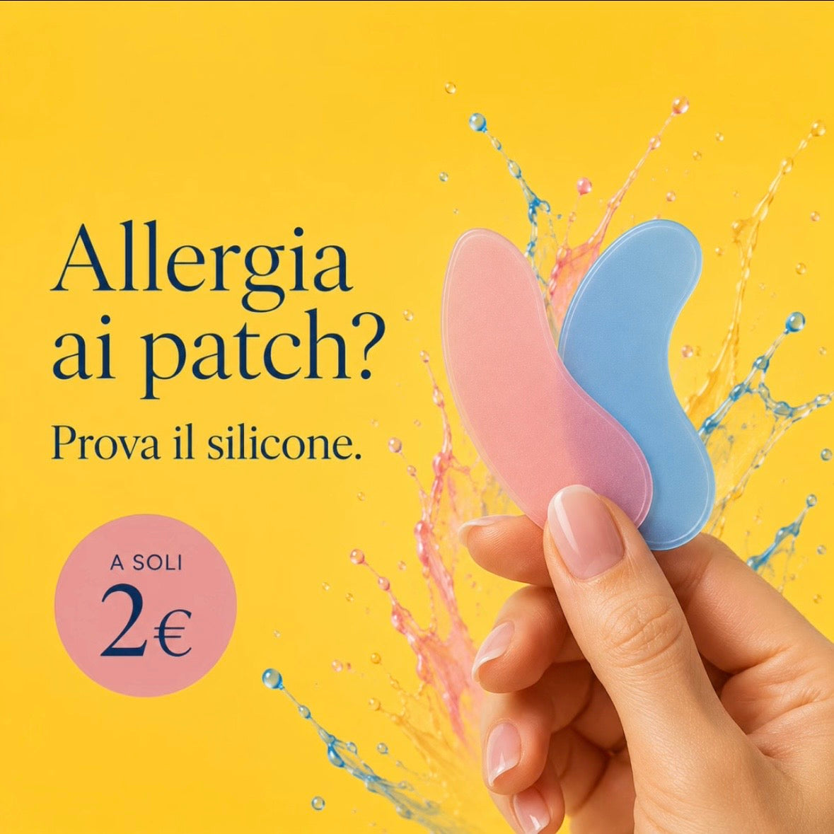 Patch in silicone